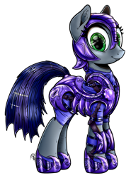 Size: 1280x1730 | Tagged: safe, artist:gray--day, oc, oc only, oc:pun, earth pony, pony, agent 707, armor, ask, ask pun, female, mare, night guard armor, simple background, solo, transparent background
