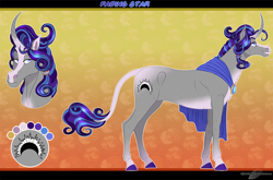 Size: 1300x857 | Tagged: safe, artist:bijutsuyoukai, oc, oc:fading star, pony, unicorn, male, reference sheet, solo, stallion