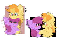 Size: 800x548 | Tagged: safe, artist:krazywolfx, berry punch, berryshine, braeburn, pony, female, male, shipping, straight