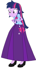 Size: 875x1728 | Tagged: safe, alternate version, artist:cartoonmasterv3, twilight sparkle, twilight sparkle (alicorn), alicorn, equestria girls, clothes, full body, long skirt, simple background, skirt, transparent background