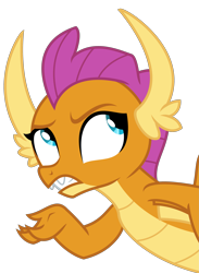 Size: 2597x3550 | Tagged: safe, artist:sketchmcreations, smolder, dragon, 2 4 6 greaaat, annoyed, dragoness, female, flying, simple background, transparent background, vector