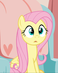 Size: 720x904 | Tagged: safe, screencap, fluttershy, pegasus, pony, discordant harmony, cropped, female, mare, open mouth, sitting, solo