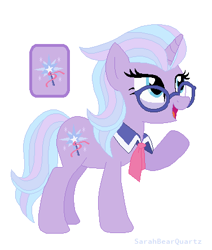 Size: 376x443 | Tagged: safe, artist:sarahbearquartz, pony, magical lesbian spawn, offspring, parent:trixie, parent:twilight sparkle, parents:twixie