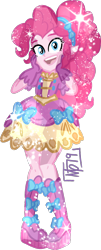 Size: 582x1441 | Tagged: safe, artist:tassji-s, pinkie pie, equestria girls, simple background, solo, transparent background