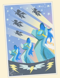 Size: 550x720 | Tagged: safe, screencap, pony, friendship is magic, cropped, goggles, poster, wonderbolts