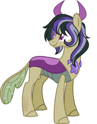 Size: 800x1018 | Tagged: safe, artist:space-higanbana, oc, oc:spheranium, changepony, hybrid, interspecies offspring, male, offspring, parent:thorax, parent:twilight sparkle, parents:twirax, show accurate, simple background, solo, transparent background