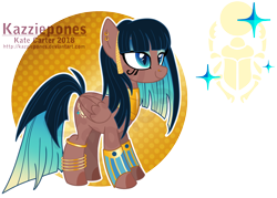 Size: 1024x735 | Tagged: safe, artist:kazziepones, oc, oc only, oc:azura oasis, pegasus, pony, anklet, ear piercing, earring, female, jewelry, mare, piercing, reference sheet, solo