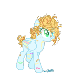 Size: 1000x1000 | Tagged: safe, artist:mlpsportybubbles, oc, pegasus, pony, female, magical lesbian spawn, mare, offspring, parent:rainbow dash, parent:sunset shimmer, parents:sunsetdash, simple background, solo, transparent background