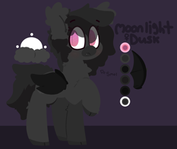 Size: 2646x2234 | Tagged: safe, artist:moonydusk, oc, oc only, oc:moonlight dusk, bat pony, pony, bat pony oc, female, mare, reference, simple background