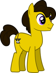 Size: 1032x1342 | Tagged: safe, artist:lightningbolt, oc, oc only, oc:terra, earth pony, pony, .svg available, commission, male, simple background, smiling, solo, stallion, svg, transparent background, vector