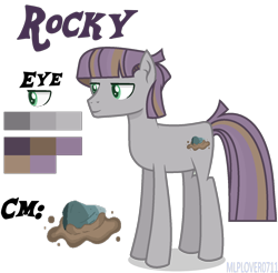 Size: 902x886 | Tagged: safe, artist:mlplover0711, artist:polymercorgi, oc, oc only, oc:rocky, earth pony, pony, base used, male, offspring, parent:maud pie, parent:mud briar, parents:maudbriar, reference sheet, simple background, solo, stallion, transparent background