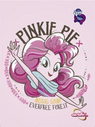 Size: 359x480 | Tagged: safe, pinkie pie, equestria girls, legend of everfree, book, book cover, cover, equestria girls logo, notebook