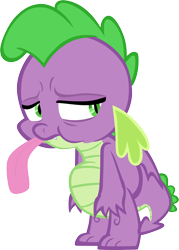 Size: 4301x6001 | Tagged: safe, artist:memnoch, spike, dragon, male, simple background, solo, tongue out, transparent background, vector, winged spike