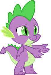 Size: 4179x6059 | Tagged: safe, artist:memnoch, spike, dragon, male, simple background, solo, transparent background, vector, winged spike