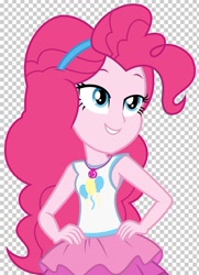 Size: 728x1003 | Tagged: safe, pinkie pie, human, better together, equestria girls, alpha channel, clothes, female, hand on hip, lidded eyes, photo, solo