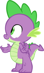 Size: 3616x6001 | Tagged: safe, artist:memnoch, spike, dragon, male, simple background, solo, transparent background, vector