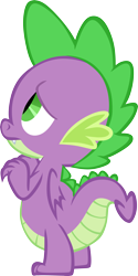 Size: 2846x5684 | Tagged: safe, artist:memnoch, spike, dragon, male, simple background, solo, transparent background, vector, winged spike