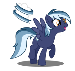 Size: 1280x1216 | Tagged: safe, artist:tenderrain46, oc, oc:cloud dancer, pegasus, pony, female, mare, offspring, parent:rainbow dash, parent:soarin', parents:soarindash, simple background, solo, transparent background