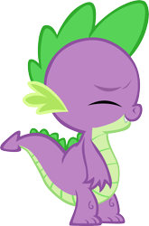 Size: 3875x5859 | Tagged: safe, artist:memnoch, spike, dragon, eyes closed, male, simple background, solo, transparent background, vector