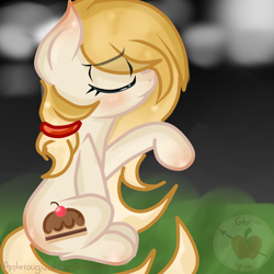 Size: 2000x2000 | Tagged: safe, artist:applerougi, oc, oc:cremita, earth pony, pony, female, high res, mare, solo