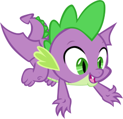 Size: 6185x6001 | Tagged: safe, artist:memnoch, spike, dragon, male, simple background, solo, transparent background, vector, winged spike