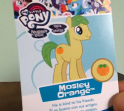 Size: 796x717 | Tagged: safe, mosely orange, uncle orange, pony, blind bag, blind bag card, toy, wave 25