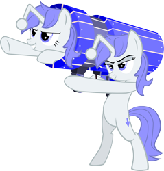 Size: 1912x2000 | Tagged: safe, alternate version, artist:evilhom3r, oc, oc only, oc:discentia, pony, unicorn, aiming, bipedal, cannon, cannon ponies, cutie mark, female, mare, ponified, reddit, self ponidox, simple background, transparent background, vector