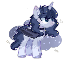 Size: 1256x986 | Tagged: safe, artist:jxst-alexa, oc, oc only, alicorn, bat pony, bat pony alicorn, pony, alicorn oc, base used, bat pony oc, blushing, cute, cute little fangs, fangs, female, mare, solo, white outline