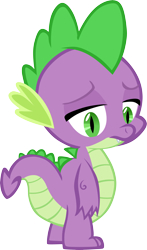 Size: 3493x5928 | Tagged: safe, artist:memnoch, spike, dragon, male, sad, simple background, solo, transparent background, vector