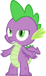 Size: 3637x6001 | Tagged: safe, artist:memnoch, spike, dragon, male, simple background, solo, spread arms, transparent background, vector, winged spike