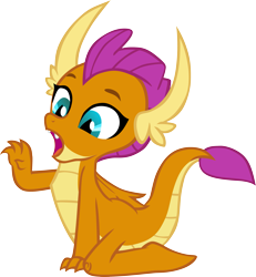 Size: 3321x3592 | Tagged: safe, artist:memnoch, smolder, dragon, cute, invisible stallion, open mouth, simple background, smolderbetes, solo, transparent background, vector