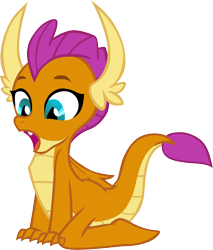 Size: 3065x3595 | Tagged: safe, artist:memnoch, smolder, dragon, cute, invisible stallion, open mouth, simple background, smolderbetes, solo, transparent background, vector