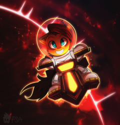 Size: 2500x2600 | Tagged: safe, artist:freak-side, oc, pegasus, pony, grin, mars, planet, science fiction, smiling, solo, space, space helmet, spacesuit