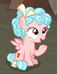 Size: 374x488 | Tagged: safe, screencap, cozy glow, pegasus, pony, frenemies (episode), cropped, solo