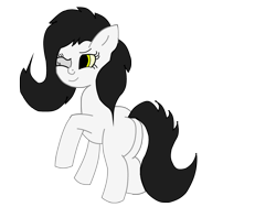 Size: 3072x2304 | Tagged: safe, artist:twilight_light, oc, oc only, earth pony, pony, bad anatomy, blank flank, one eye closed, solo, vector, wink