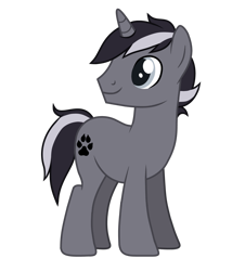 Size: 1280x1419 | Tagged: safe, artist:cindydreamlight, oc, oc:lightning wolf, pony, unicorn, male, simple background, solo, stallion, transparent background