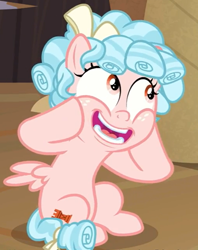 Size: 542x684 | Tagged: safe, screencap, cozy glow, pegasus, pony, the summer sun setback, cozy glow is best facemaker, cozybetes, cropped, cute, solo, squishy cheeks