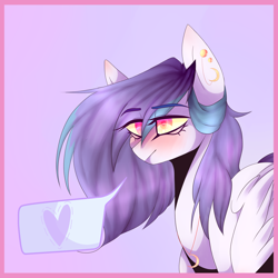 Size: 2000x2000 | Tagged: safe, artist:thunderstorm210, oc, oc only, pony, heart, piercing, solo