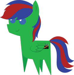 Size: 5706x5764 | Tagged: safe, artist:cosmiceclipsed, derpibooru exclusive, oc, oc only, oc:gojipie, pony, male, pointy ponies, simple background, solo, stallion, transparent background, wings