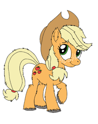 Size: 813x1024 | Tagged: safe, artist:danksailor, derpibooru import, applejack, earth pony, pony, chest fluff, cute, fluffy, jackabetes, solo, unshorn fetlocks