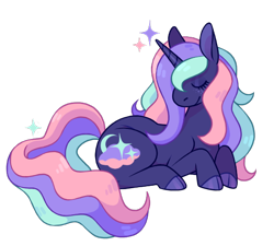 Size: 540x485 | Tagged: safe, artist:horsepaws, oc, oc:midnight dream, pony, unicorn, solo