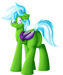 Size: 3281x3918 | Tagged: safe, artist:kranonetwork, oc, oc only, oc:batcher, bat pony, embarrassed, featureless crotch, flustered, green, simple background, solo, transparent background