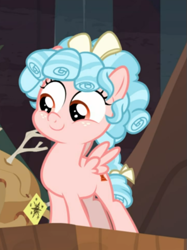 Size: 473x632 | Tagged: safe, screencap, cozy glow, pegasus, pony, frenemies (episode), cozybetes, cropped, cute, female, filly, freckles, smiling, solo