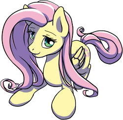 Size: 1404x1368 | Tagged: safe, alternate version, artist:theweakfreak, fluttershy, pegasus, pony, cute, female, mare, prone, shyabetes, simple background, solo, transparent background