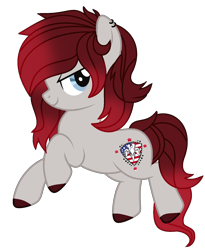 Size: 1252x1530 | Tagged: safe, artist:holdytussigwpigeon, artist:rukemon, oc, oc only, oc:laurie hartmare, earth pony, pony, base used, commission, ear piercing, earring, female, jewelry, mare, piercing, raised hoof, raised leg, simple background, solo, transparent background