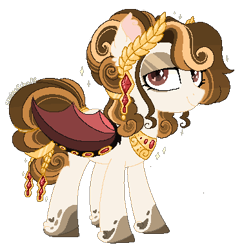 Size: 375x388 | Tagged: safe, artist:myfantasy08, oc, oc:equino echonnus, pony, succubus, collar, heart eyes, jewelry, looking at you, pixel art, smiling, wingding eyes