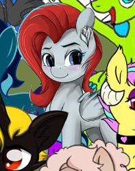 Size: 1099x1396 | Tagged: safe, artist:jamie paw, oc, oc only, oc:gallop crush, pegasus, pony, 2020 community collab, derpibooru community collaboration