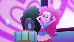 Size: 1600x900 | Tagged: safe, screencap, pinkie pie, better together, equestria girls, sunset's backstage pass!, geode of sugar bombs, magical geodes, music festival outfit, solo