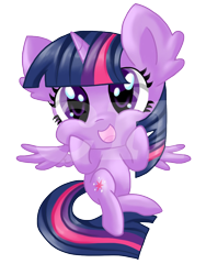 Size: 768x1024 | Tagged: safe, artist:sunshineshiny, twilight sparkle, twilight sparkle (alicorn), alicorn, pony, cheek squish, chibi, cute, ear fluff, female, mare, open mouth, simple background, solo, squishy cheeks, transparent background, twiabetes