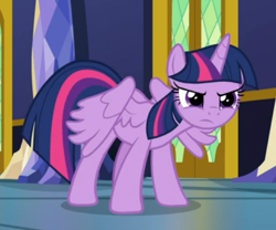 Size: 497x414 | Tagged: safe, screencap, twilight sparkle, twilight sparkle (alicorn), alicorn, the last problem, angry, cropped, solo, wings